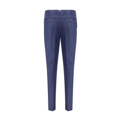 Brunello Cucinelli Blue Fleece Wool Pants