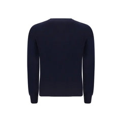 Brunello Cucinelli Blue Fleece Wool Sweater