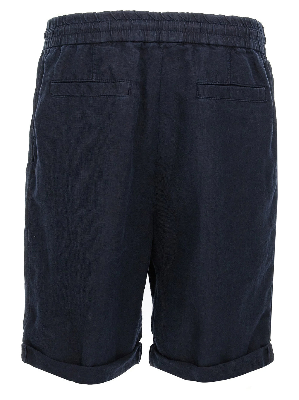 Brunello Cucinelli Blue Linen Bermuda Shorts