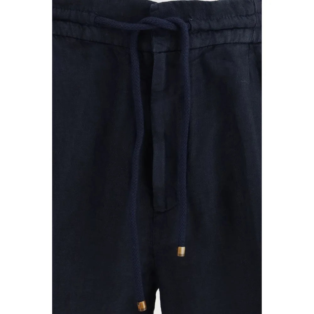 Brunello Cucinelli Blue Linen Bermuda Shorts