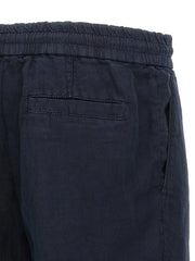 Brunello Cucinelli Blue Linen Bermuda Shorts