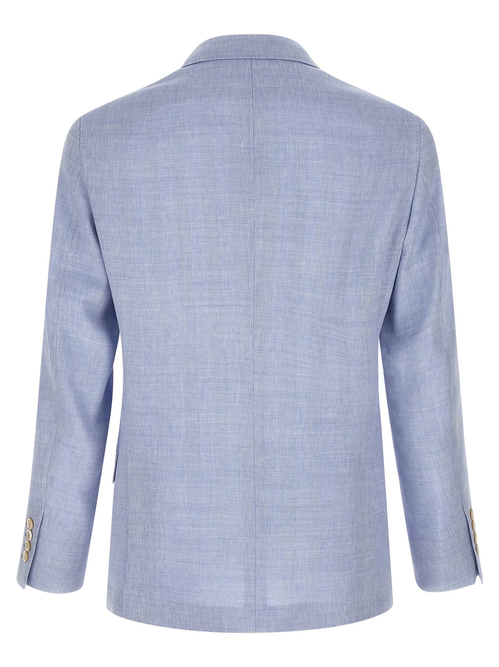 Brunello Cucinelli Blue Linen Blazer - XXL