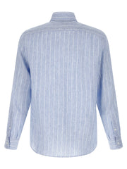 Brunello Cucinelli Tumansininen Linen Paita