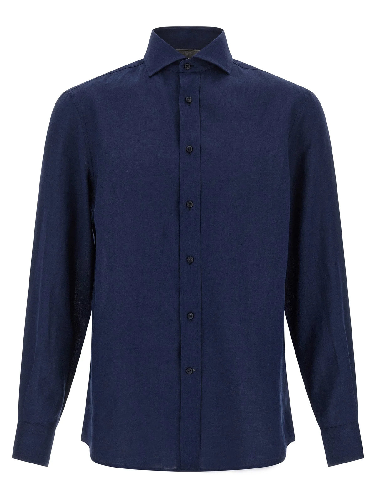 Brunello Cucinelli Blue Linen Blouse - L