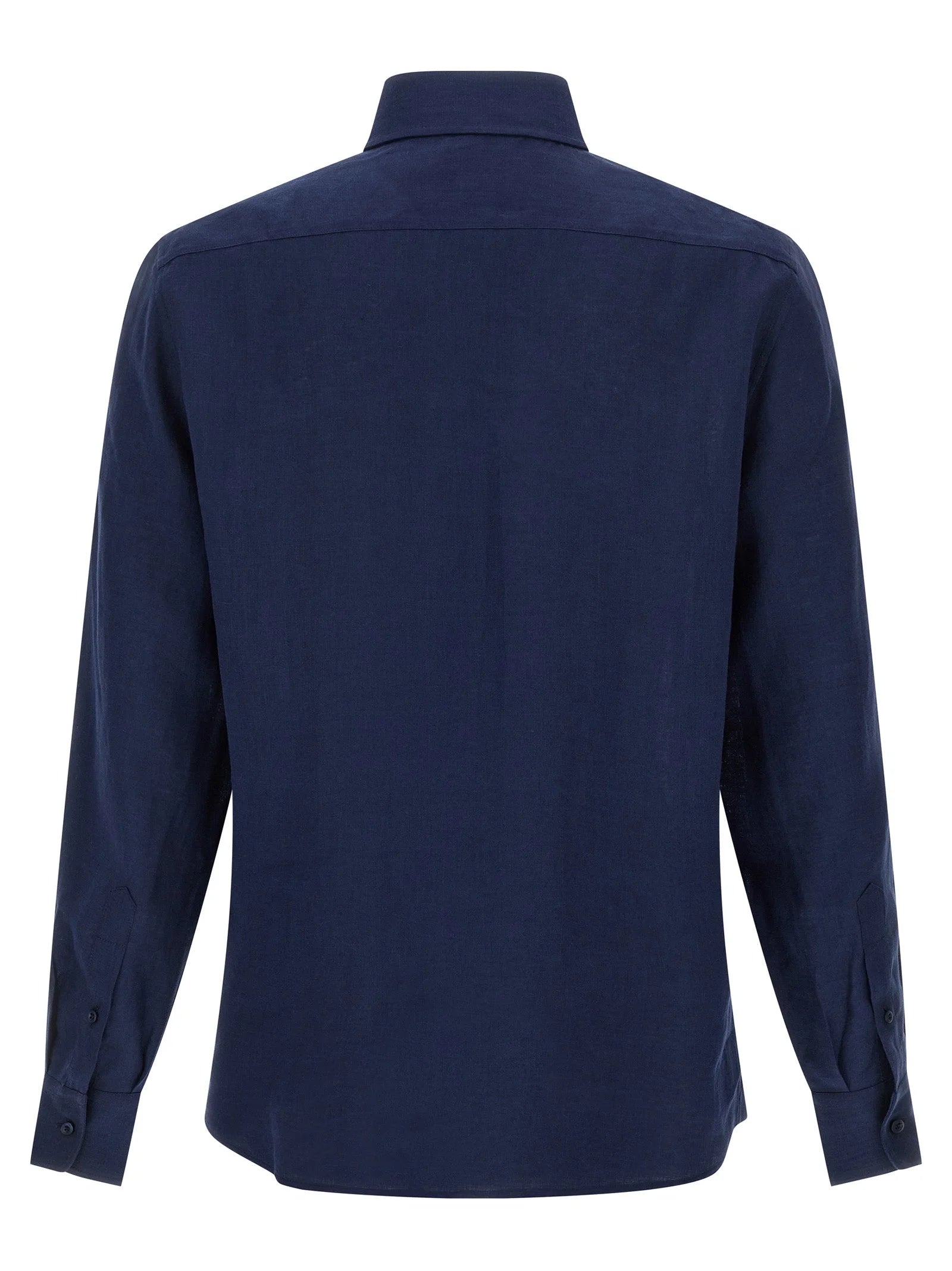 Brunello Cucinelli Blue Linen Blouse - L