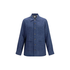Brunello Cucinelli Blue Linen Blouse - M
