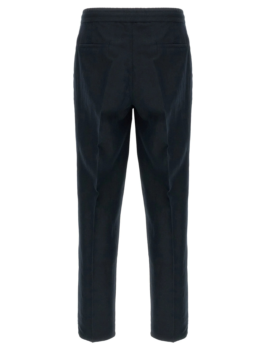 Brunello Cucinelli Blue Linen Casual Pants