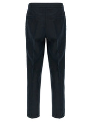 Brunello Cucinelli Blue Linen Casual Pants