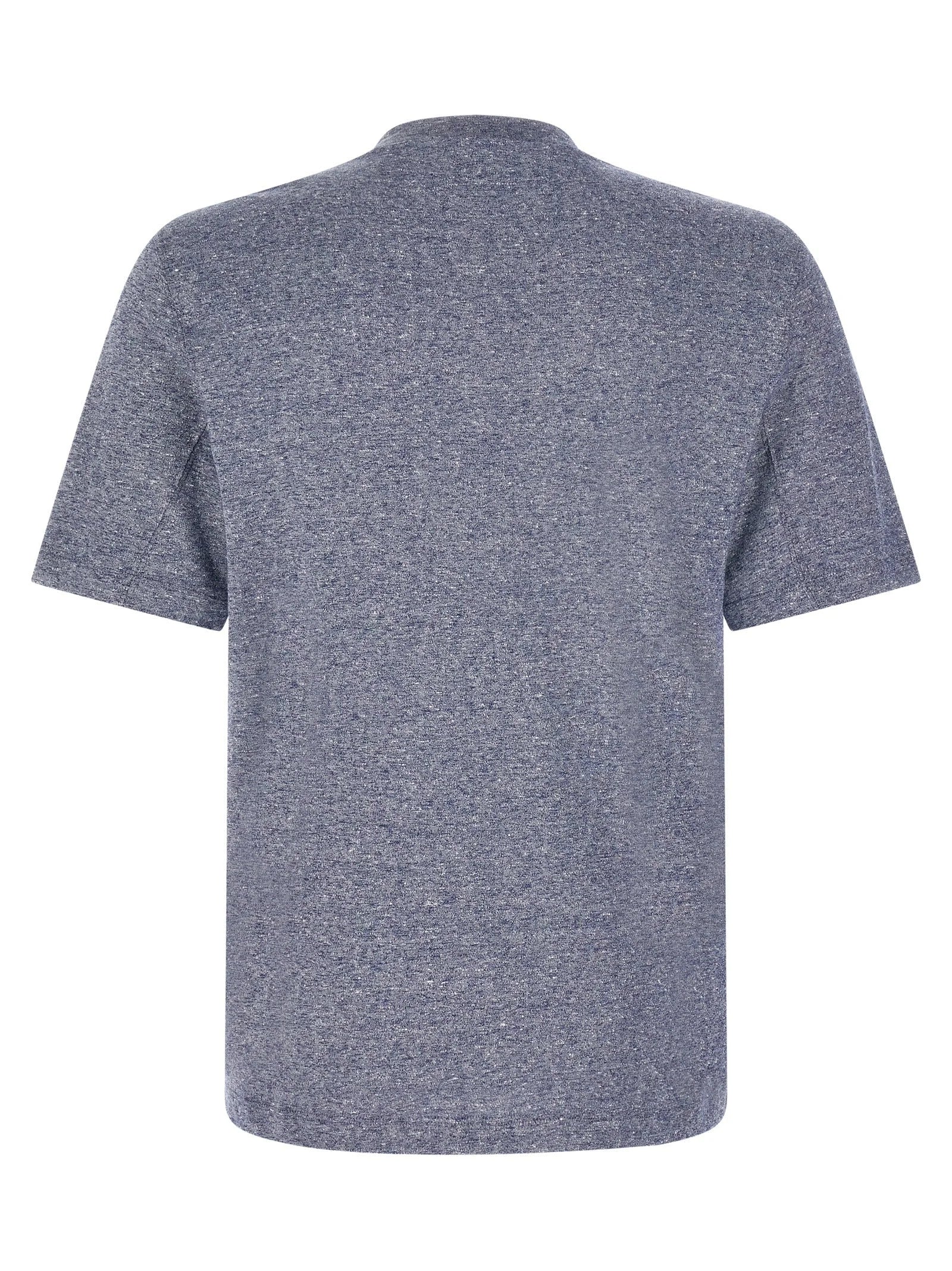 Brunello Cucinelli Blue Linen T-Shirt