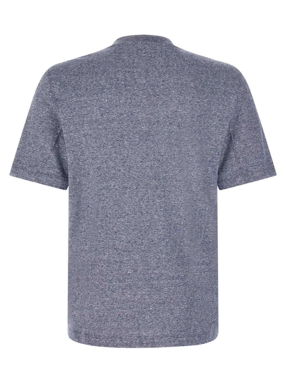 Brunello Cucinelli Blue Linen T-Shirt