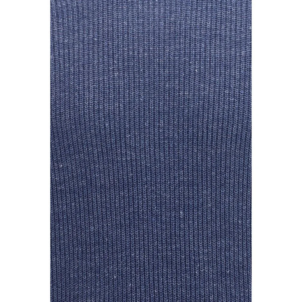 Brunello Cucinelli Blue Linen T-Shirt