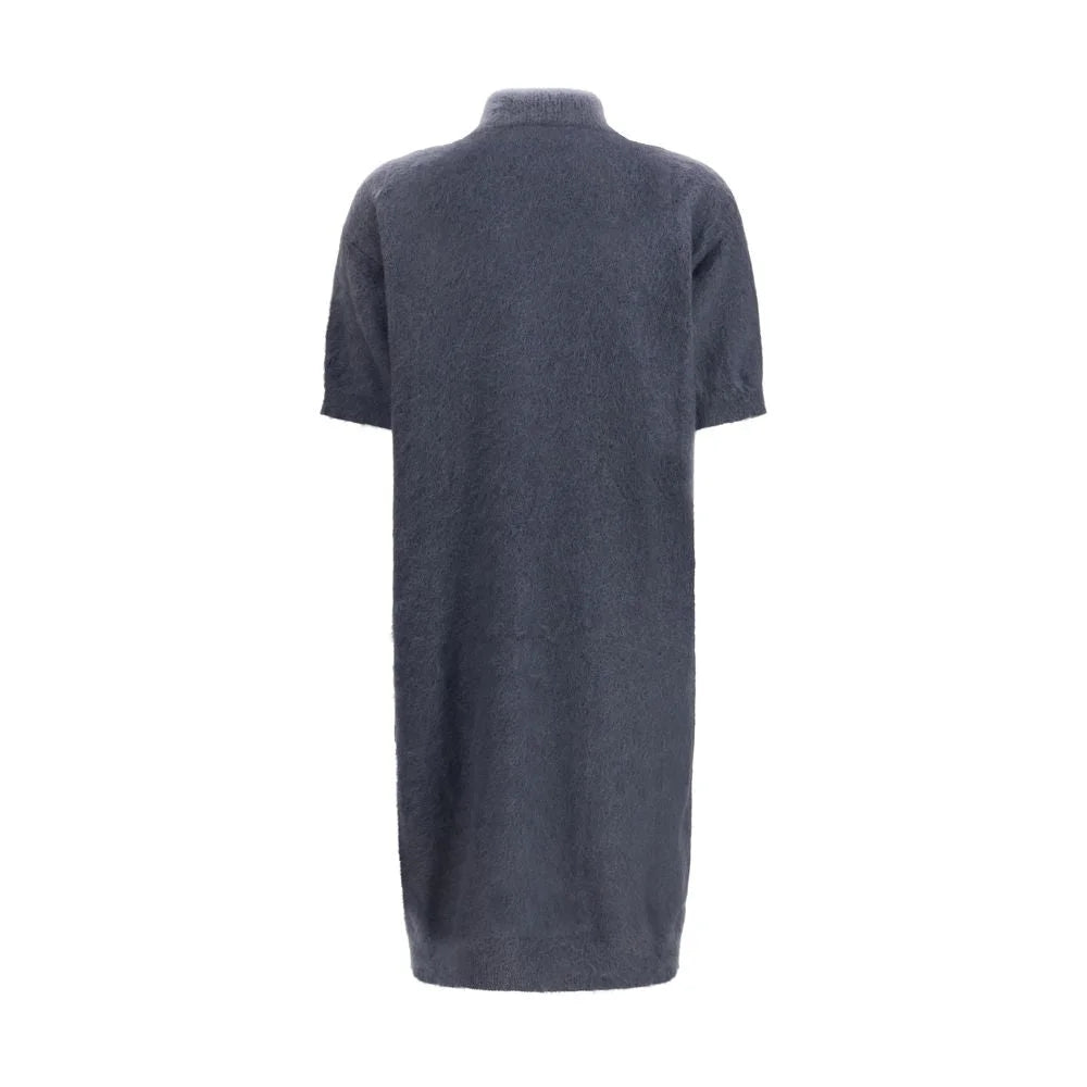 Brunello Cucinelli Blue Mohair Casual Dress - S