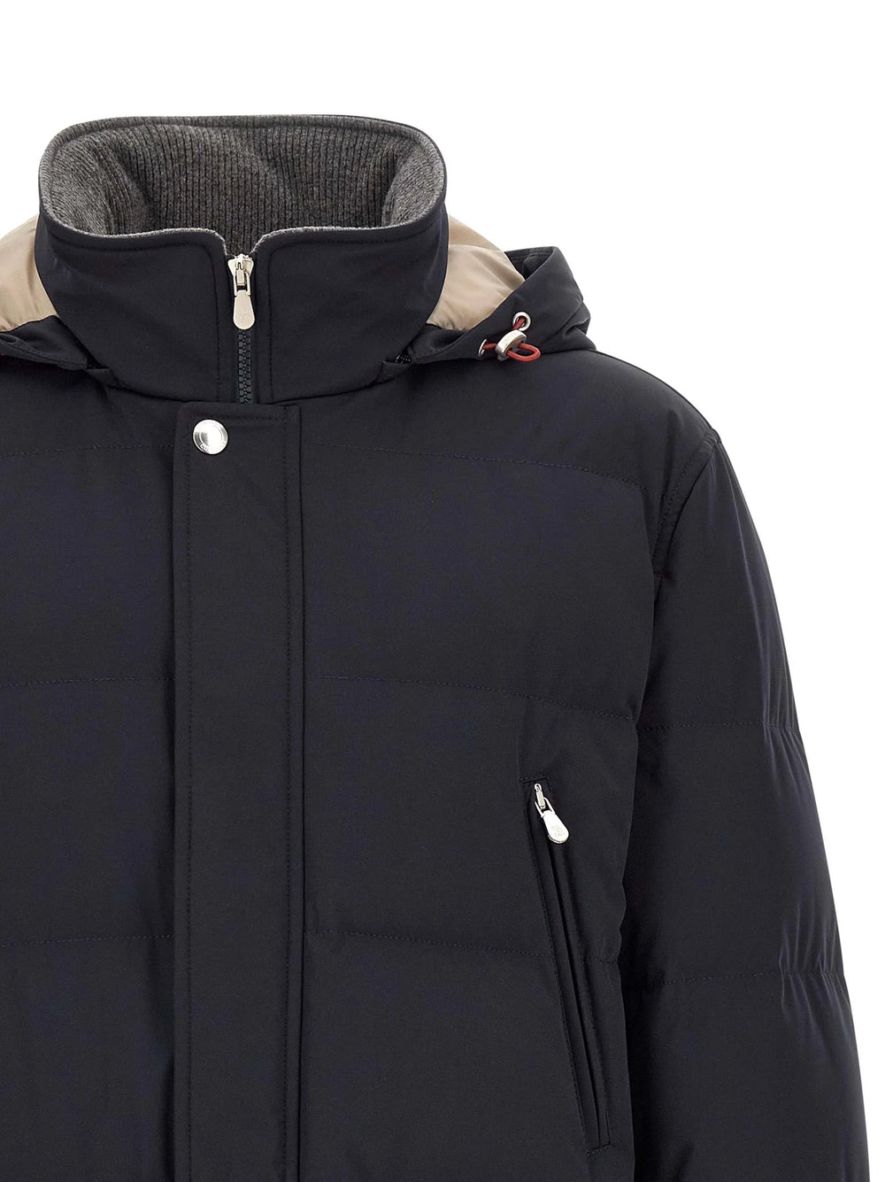 Brunello Cucinelli Blue Polyamide Parka