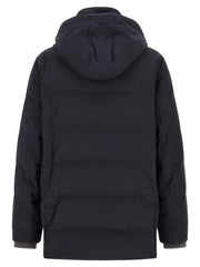 Brunello Cucinelli Blue Polyamide Parka