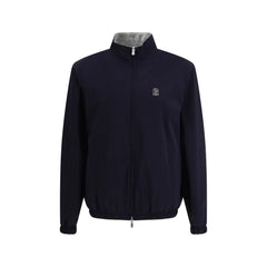 Brunello Cucinelli Blue Polyamide Shell Jacket - XXL