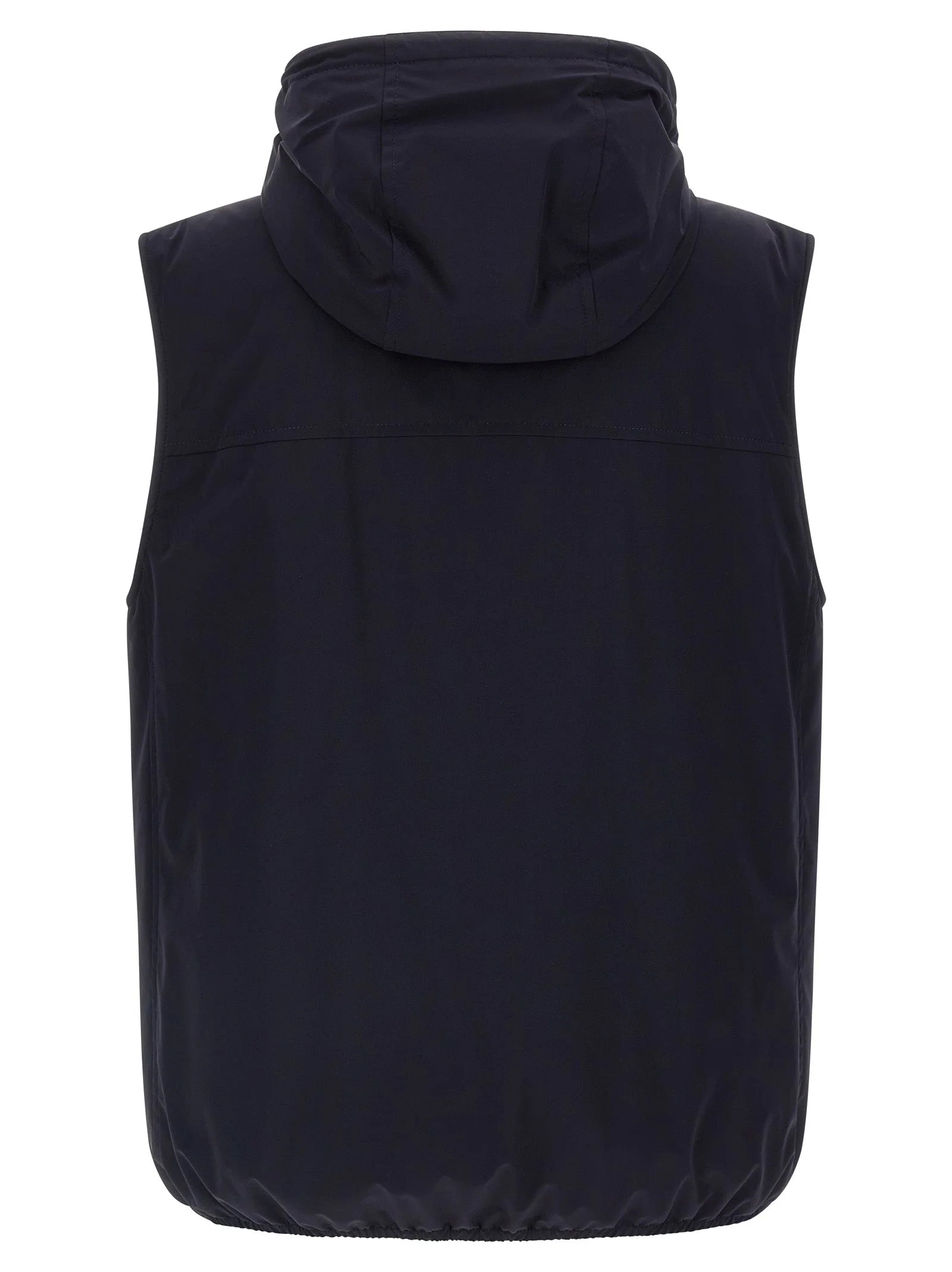 Brunello Cucinelli Blue Polyamide Sleeveless Jacket