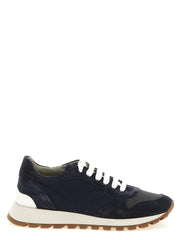 Brunello Cucinelli Blue Polyester Athletic Sneakers - EU38/US8