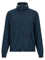 Brunello Cucinelli Blue Polyester Full-Length Jacket
