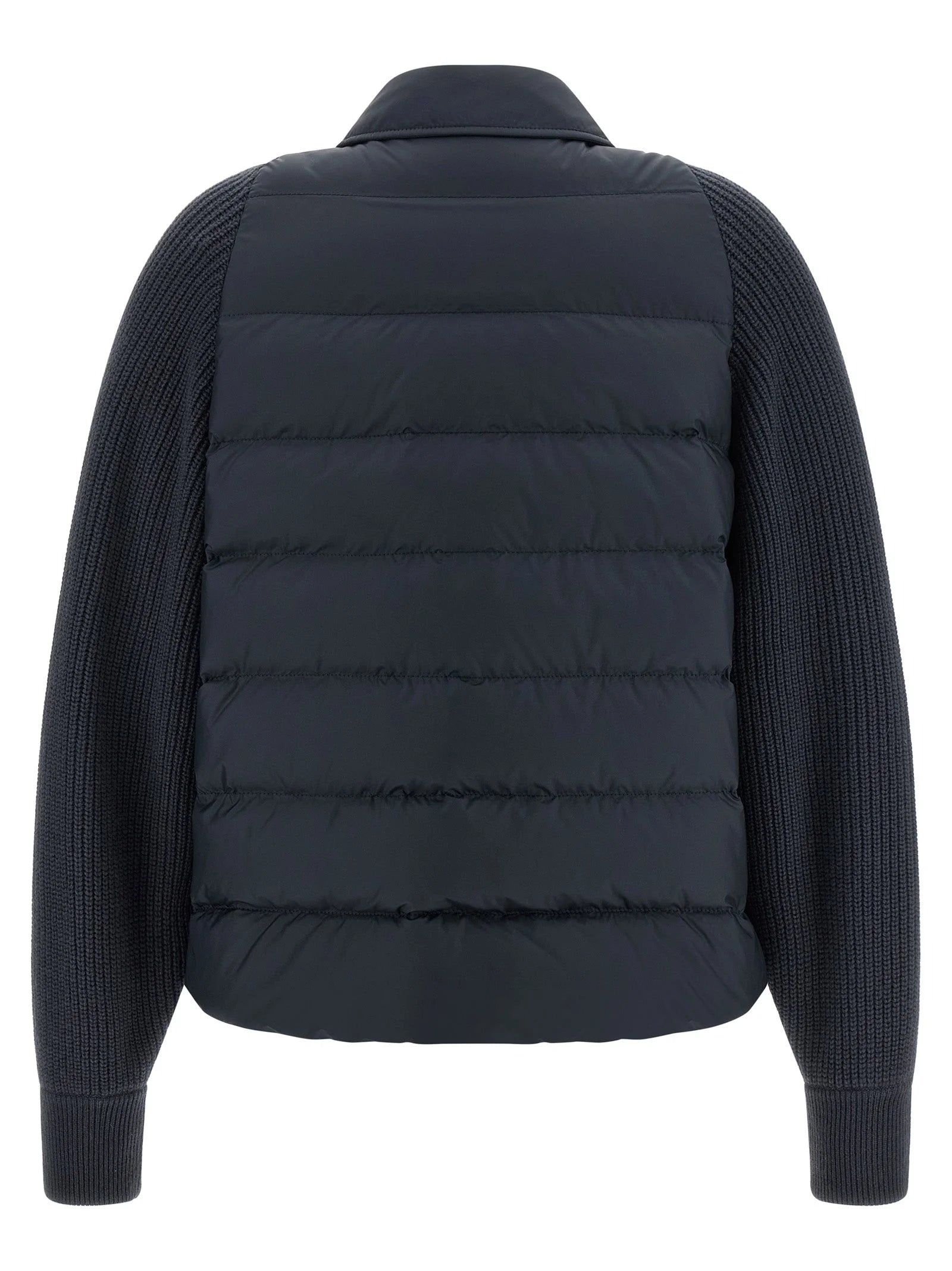 Brunello Cucinelli Blue Polyester Full-Length Jacket