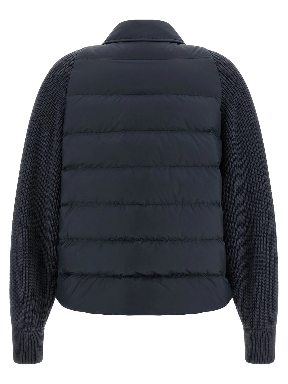 Brunello Cucinelli Blue Polyester Full-Length Jacket