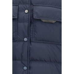 Brunello Cucinelli Blue Polyester Jacket