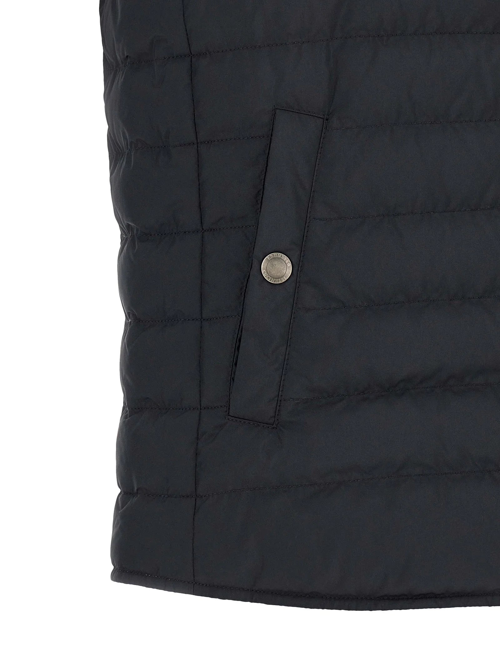 Brunello Cucinelli Blue Polyester Sleeveless Jacket