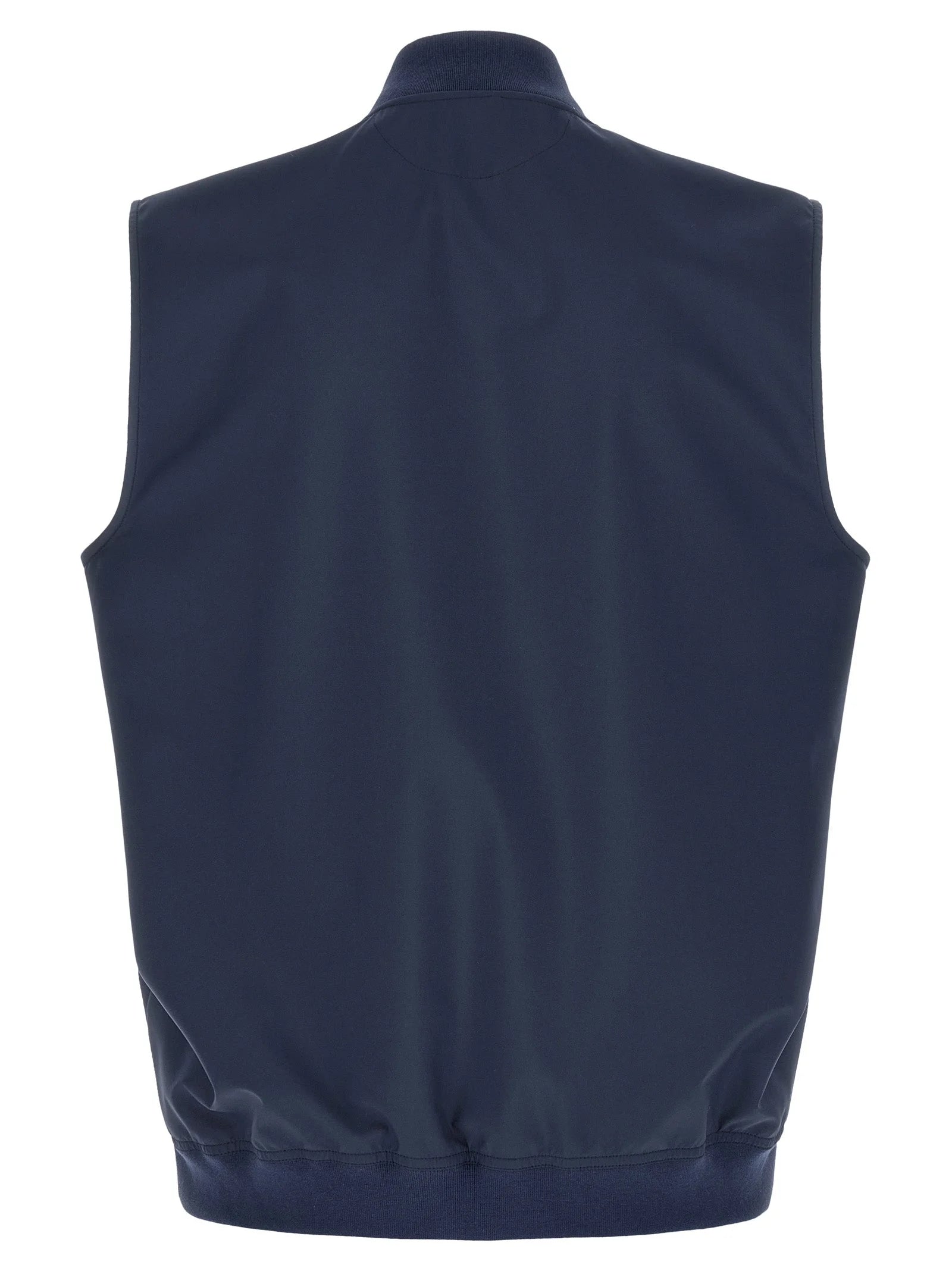 Brunello Cucinelli Blue Polyester Sleeveless Jacket