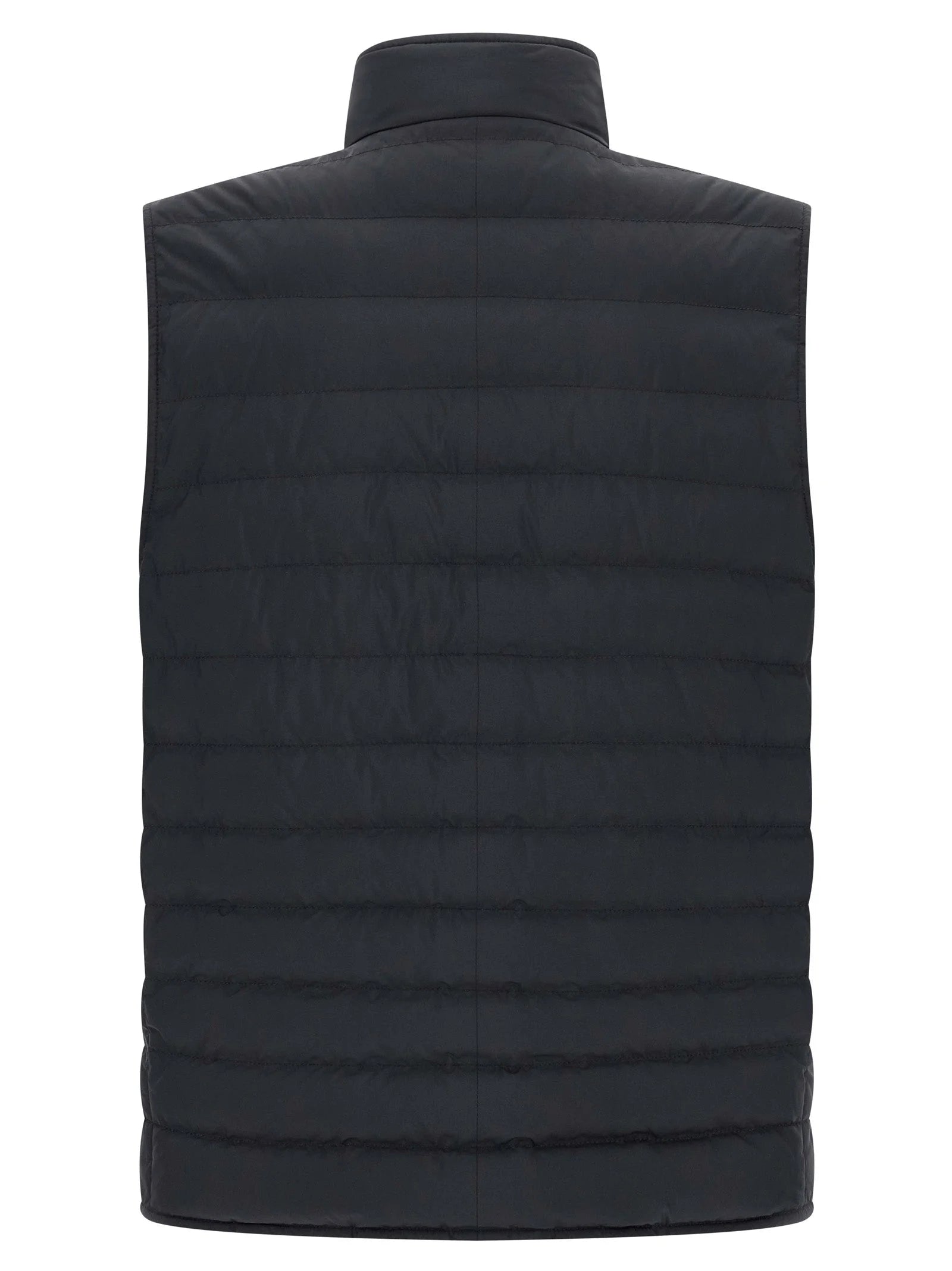 Brunello Cucinelli Blue Polyester Sleeveless Jacket