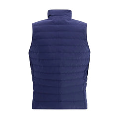 Brunello Cucinelli Blue Polyester Sleveless Jacket