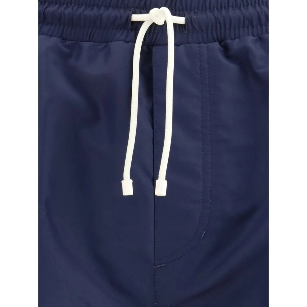 Brunello Cucinelli Blue Polyester Swim Shorts