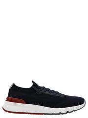 Brunello Cucinelli Blue Polyethylene Athletic Sneakers - EU45/US12