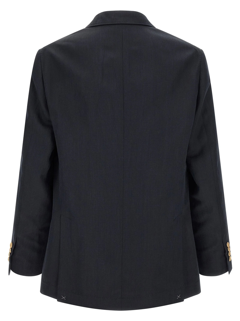 Brunello Cucinelli Blue Silk Blazer
