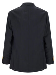 Brunello Cucinelli Blue Silk Blazer