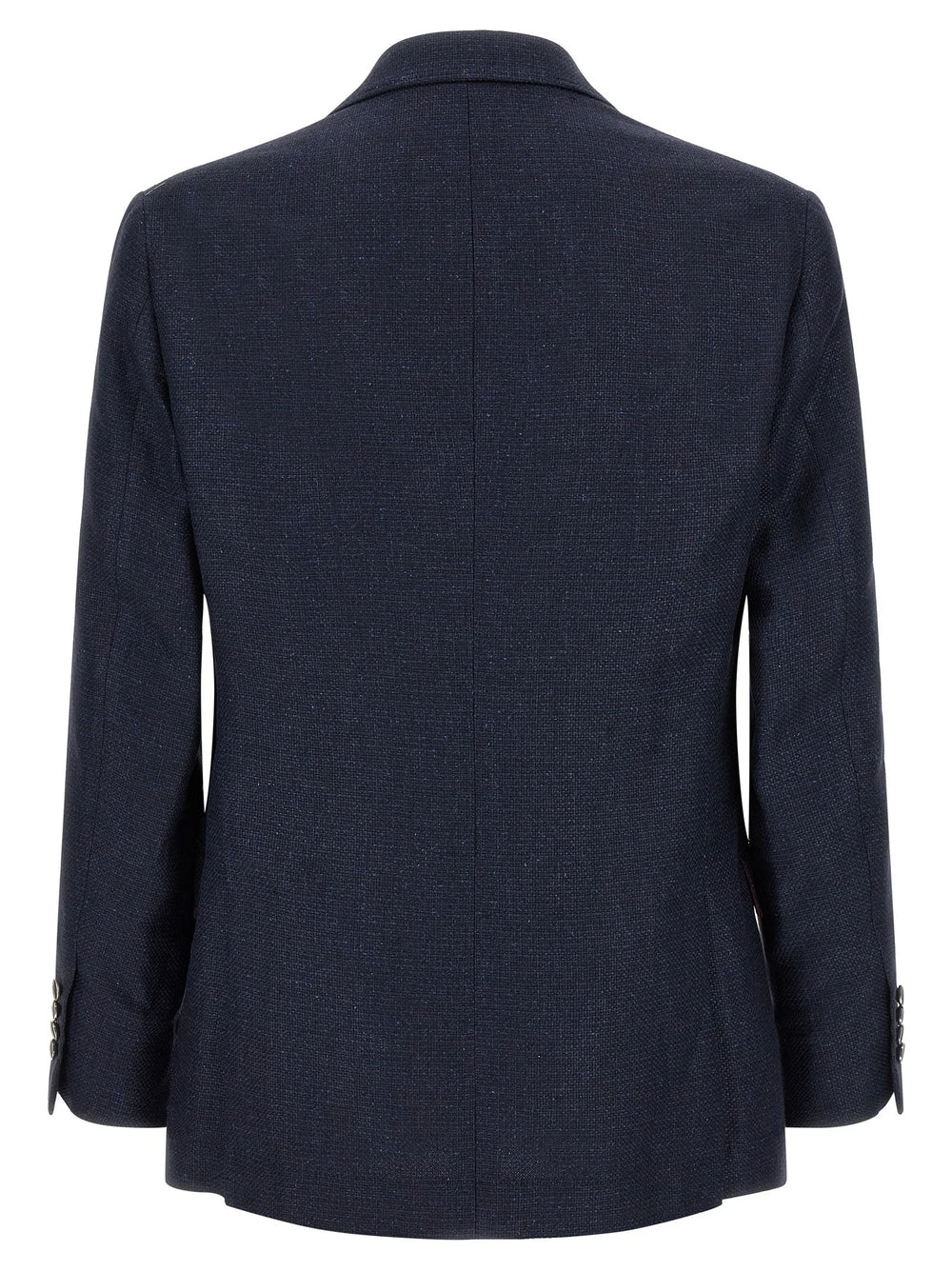 Brunello Cucinelli Blue Silk Two-Piece Suit