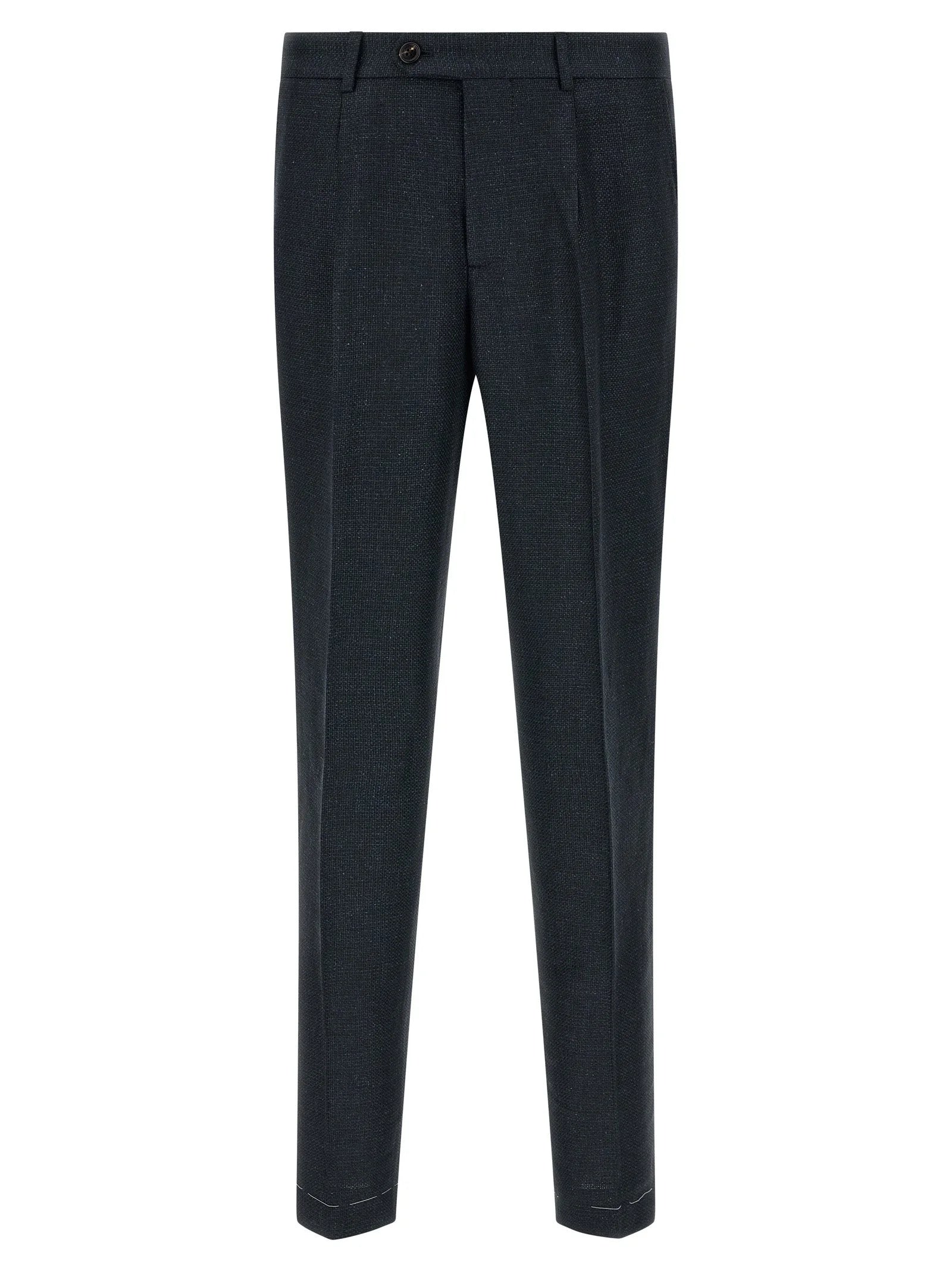 Brunello Cucinelli Blue Silk Two-Piece Suit