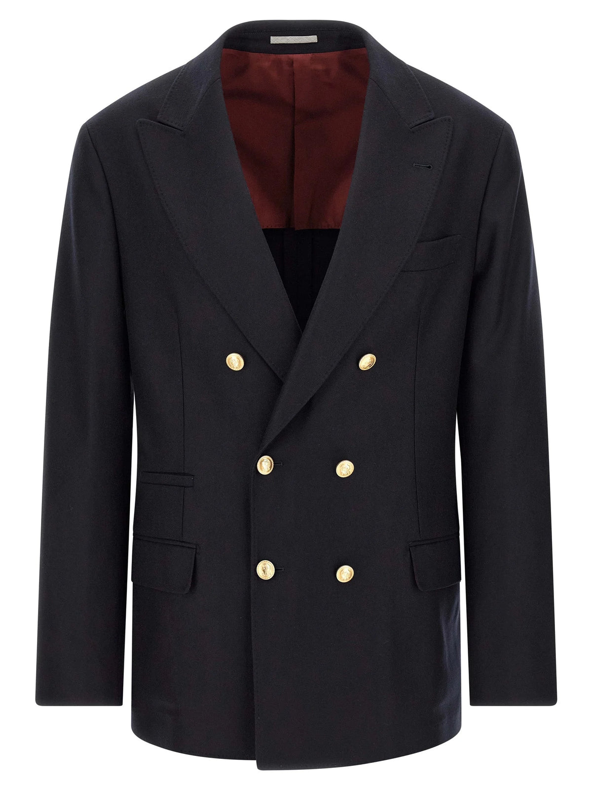 Brunello Cucinelli Blue Virgin Wool Blazer