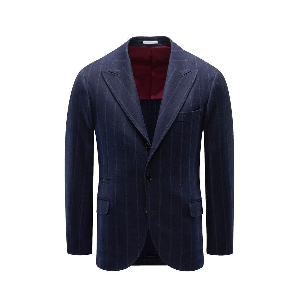 Brunello Cucinelli Blue Virgin Wool Blazer - IT46 | S