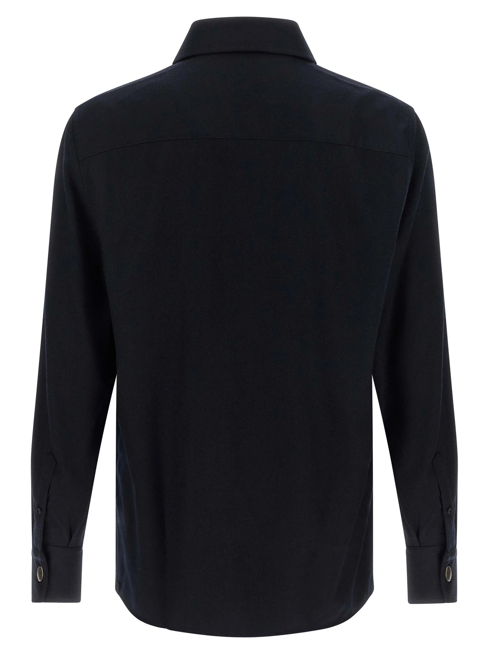 Brunello Cucinelli Blue Virgin Wool Blouse