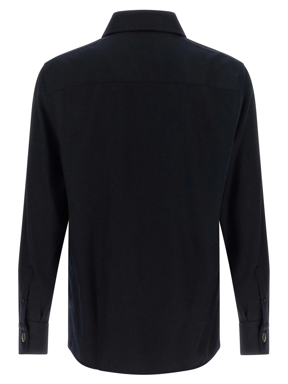 Brunello Cucinelli Blue Virgin Wool Blouse
