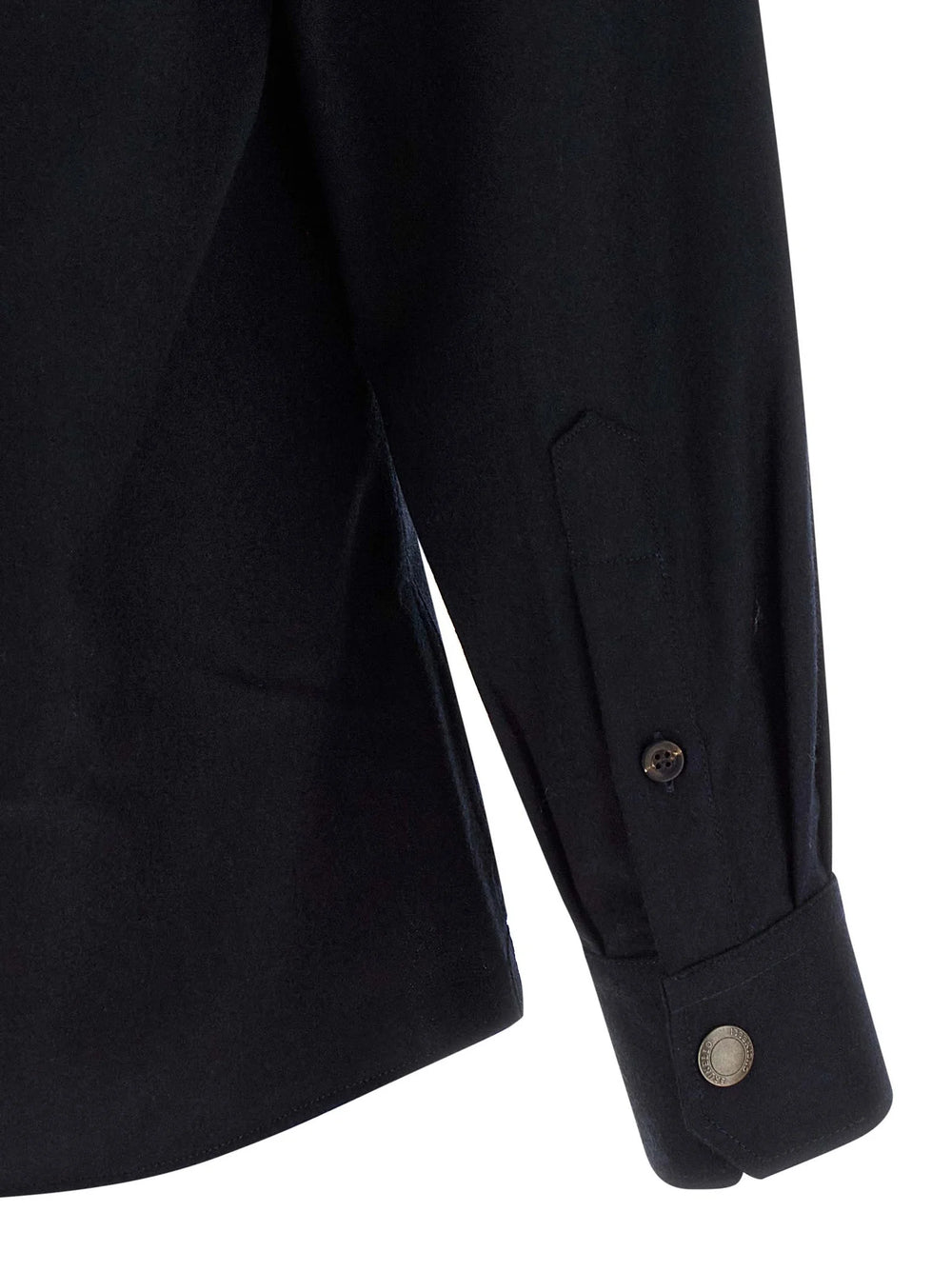 Brunello Cucinelli Blue Virgin Wool Blouse