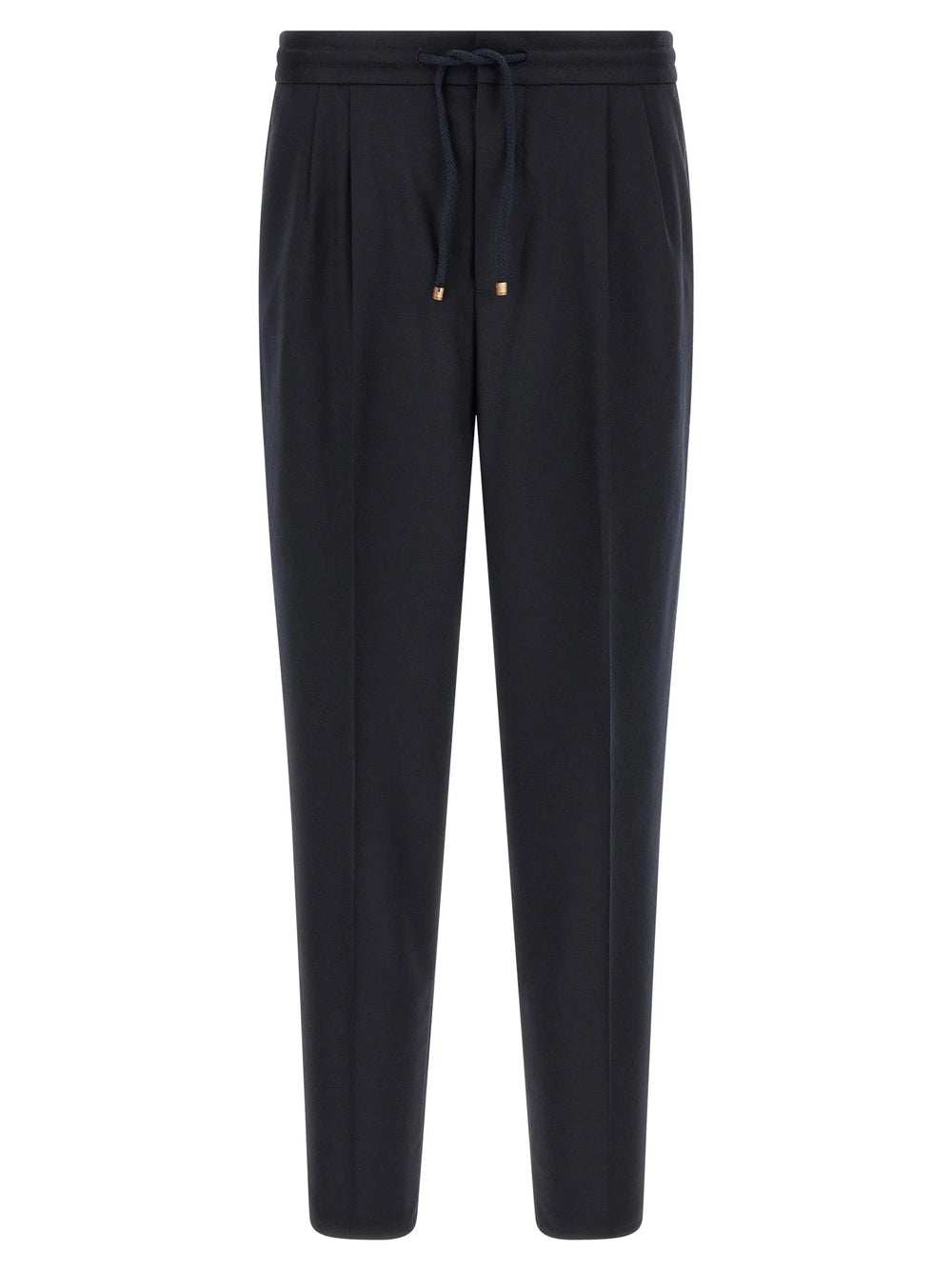 Brunello Cucinelli Blue Virgin Wool Casual Pants