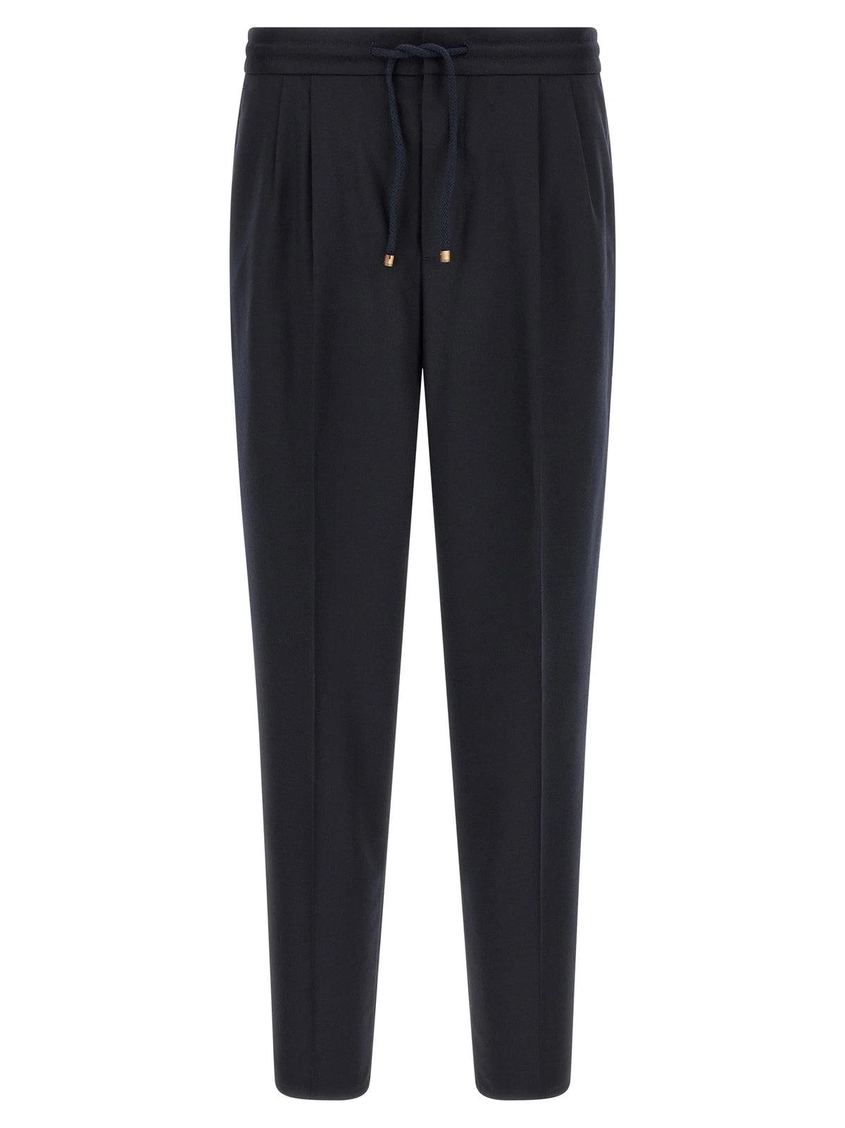 Brunello Cucinelli Blue Virgin Wool Casual Pants