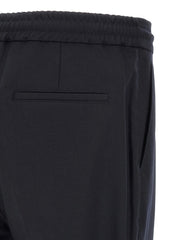 Brunello Cucinelli Blue Virgin Wool Casual Pants