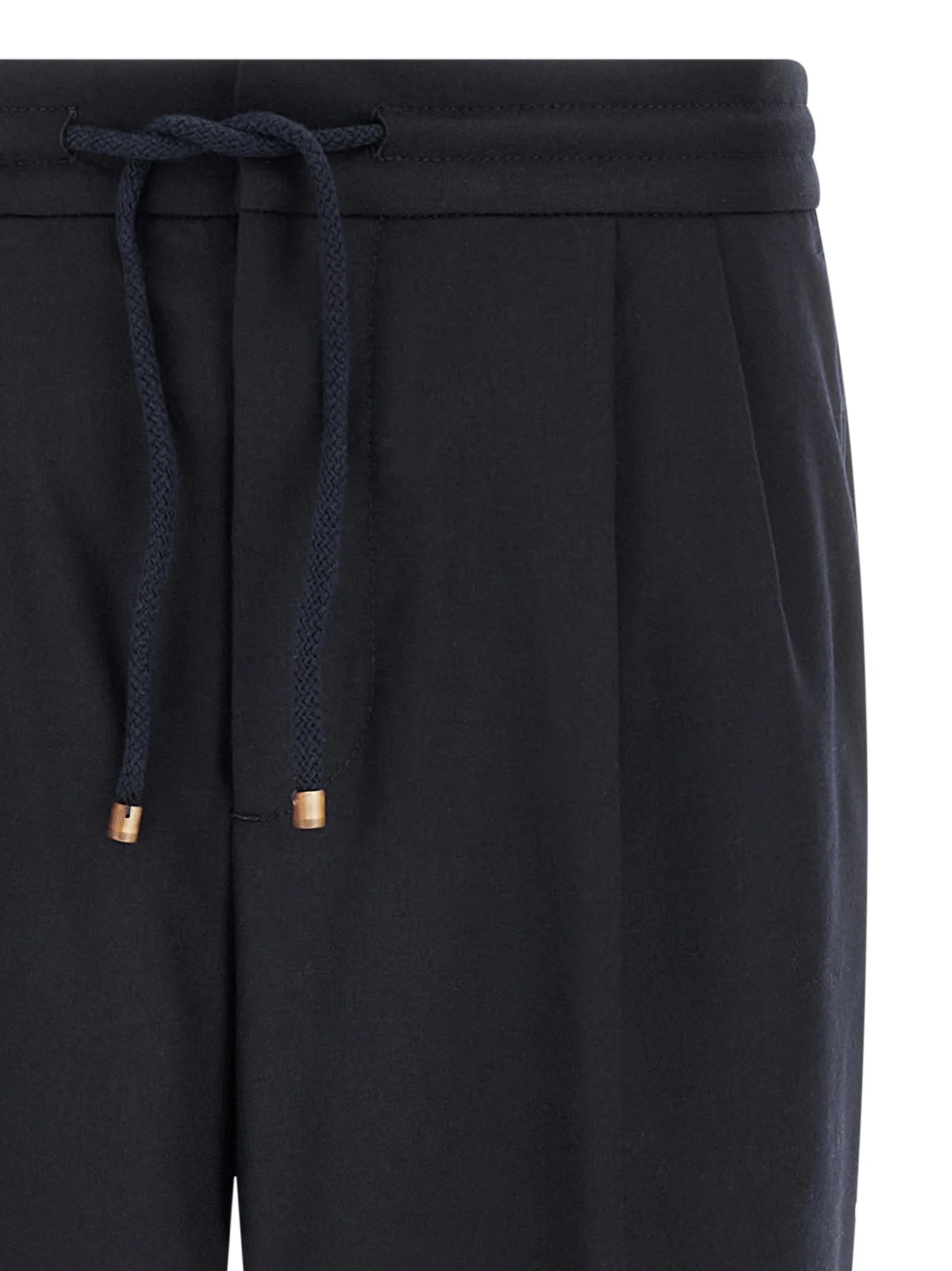 Brunello Cucinelli Blue Virgin Wool Casual Pants