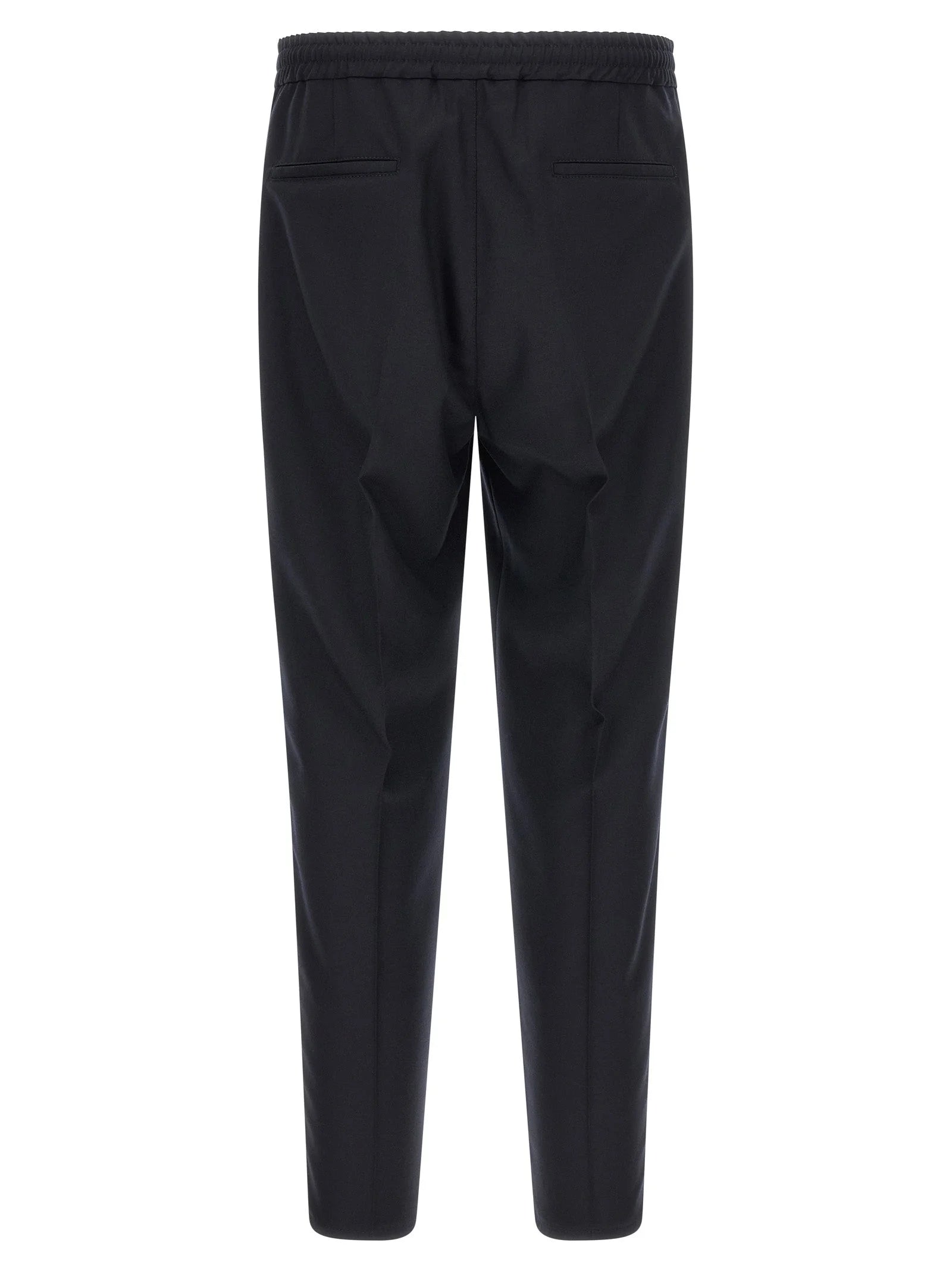 Brunello Cucinelli Blue Virgin Wool Casual Pants