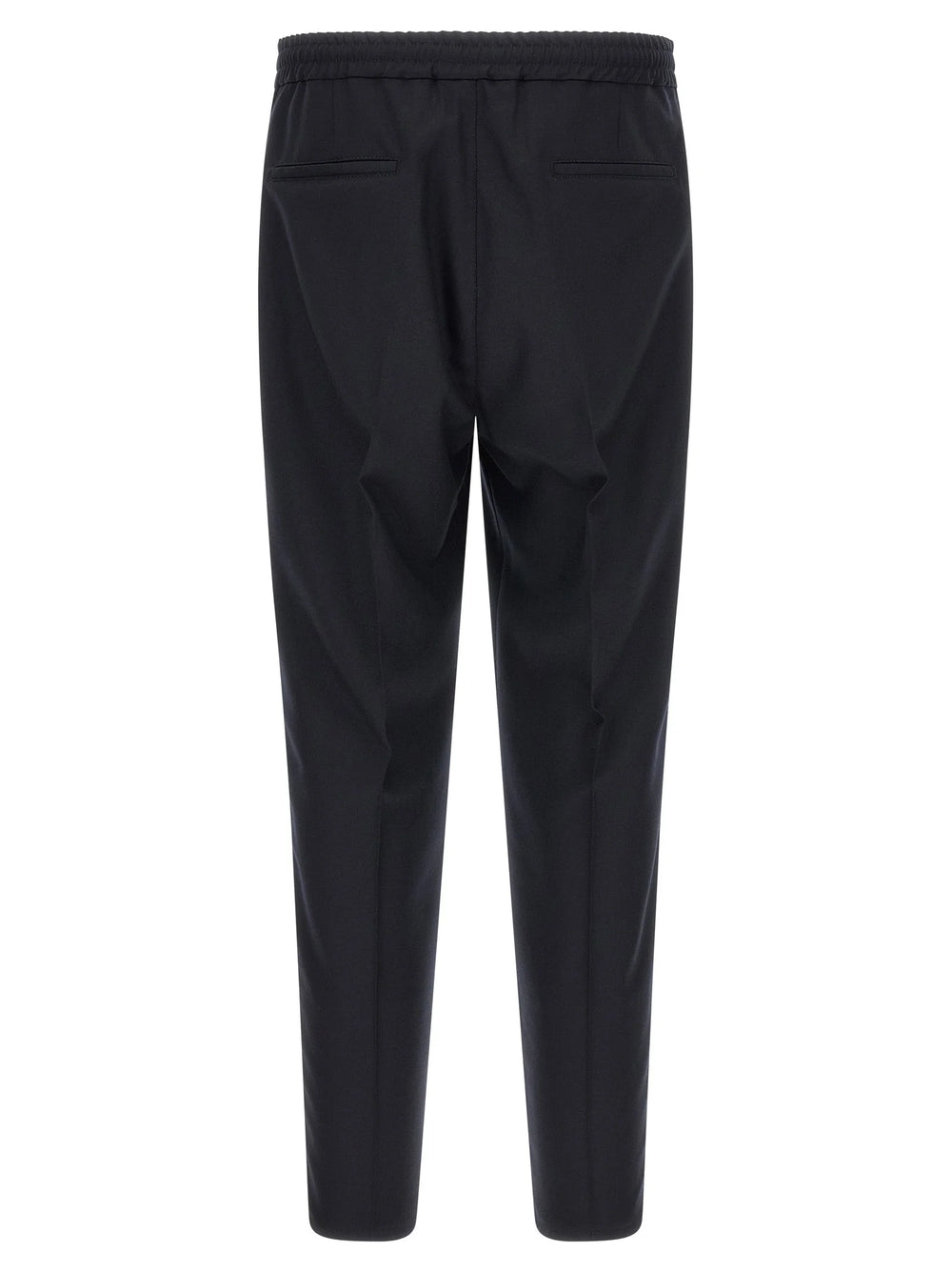 Brunello Cucinelli Blue Virgin Wool Casual Pants