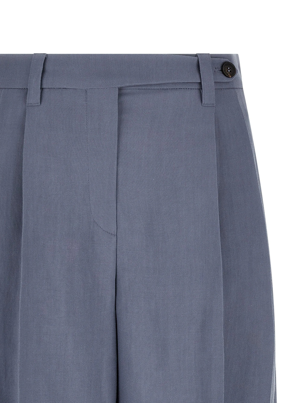 Brunello Cucinelli Blue Viscose Bermuda Shorts