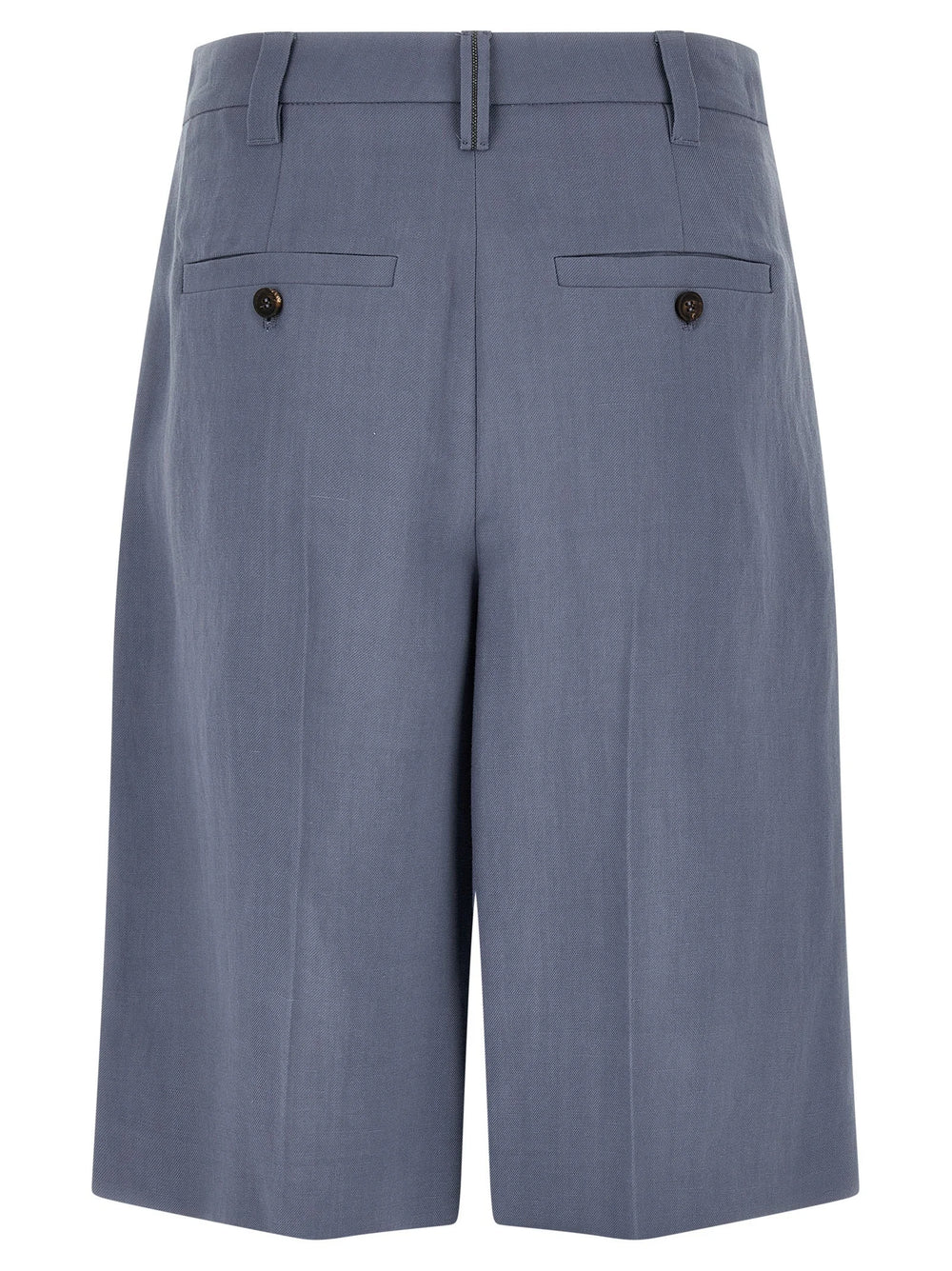 Brunello Cucinelli Blue Viscose Bermuda Shorts