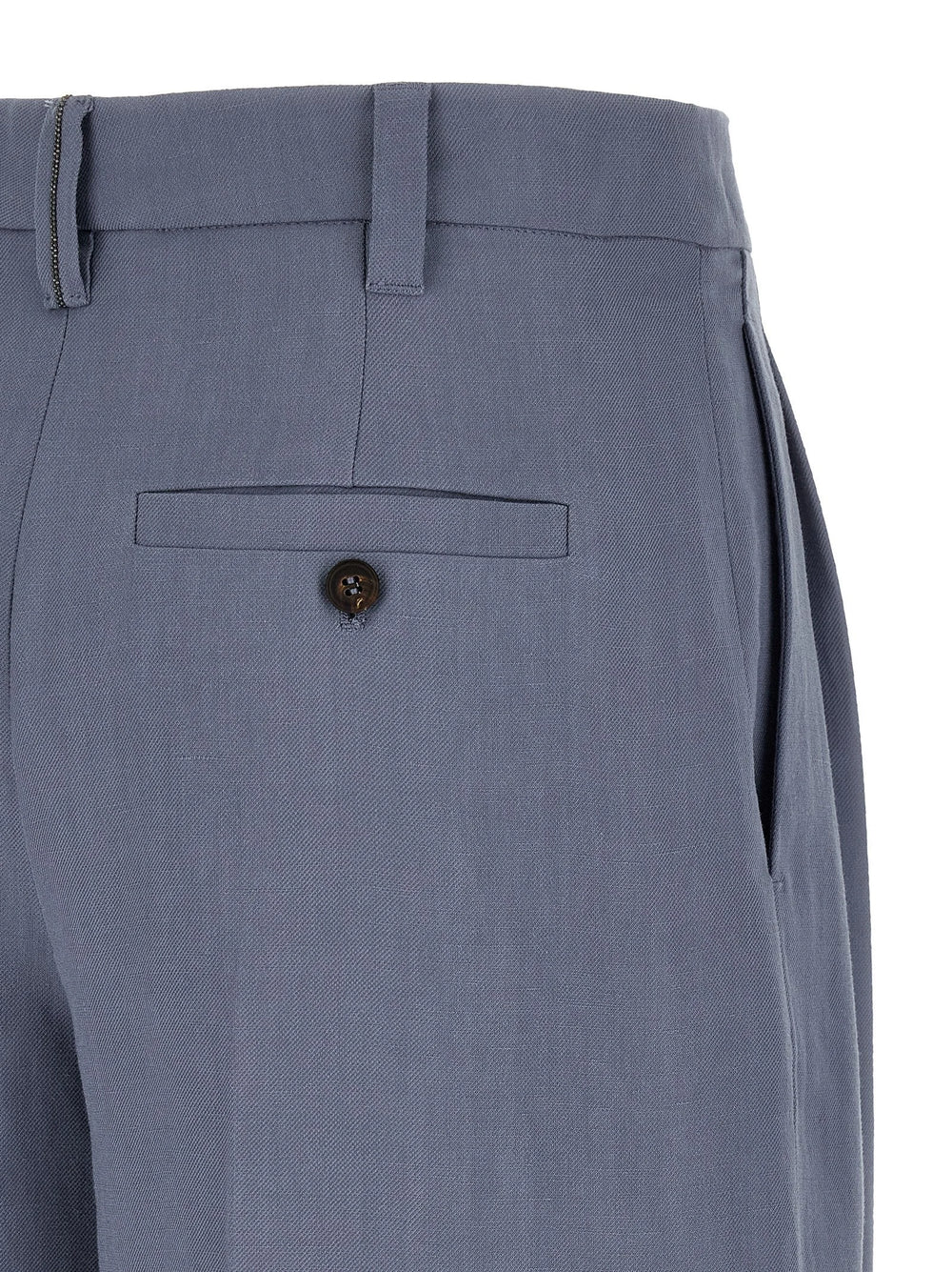 Brunello Cucinelli Blue Viscose Bermuda Shorts