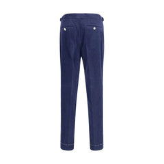 Brunello Cucinelli Blue Wool Casual Pants - IT46 | S